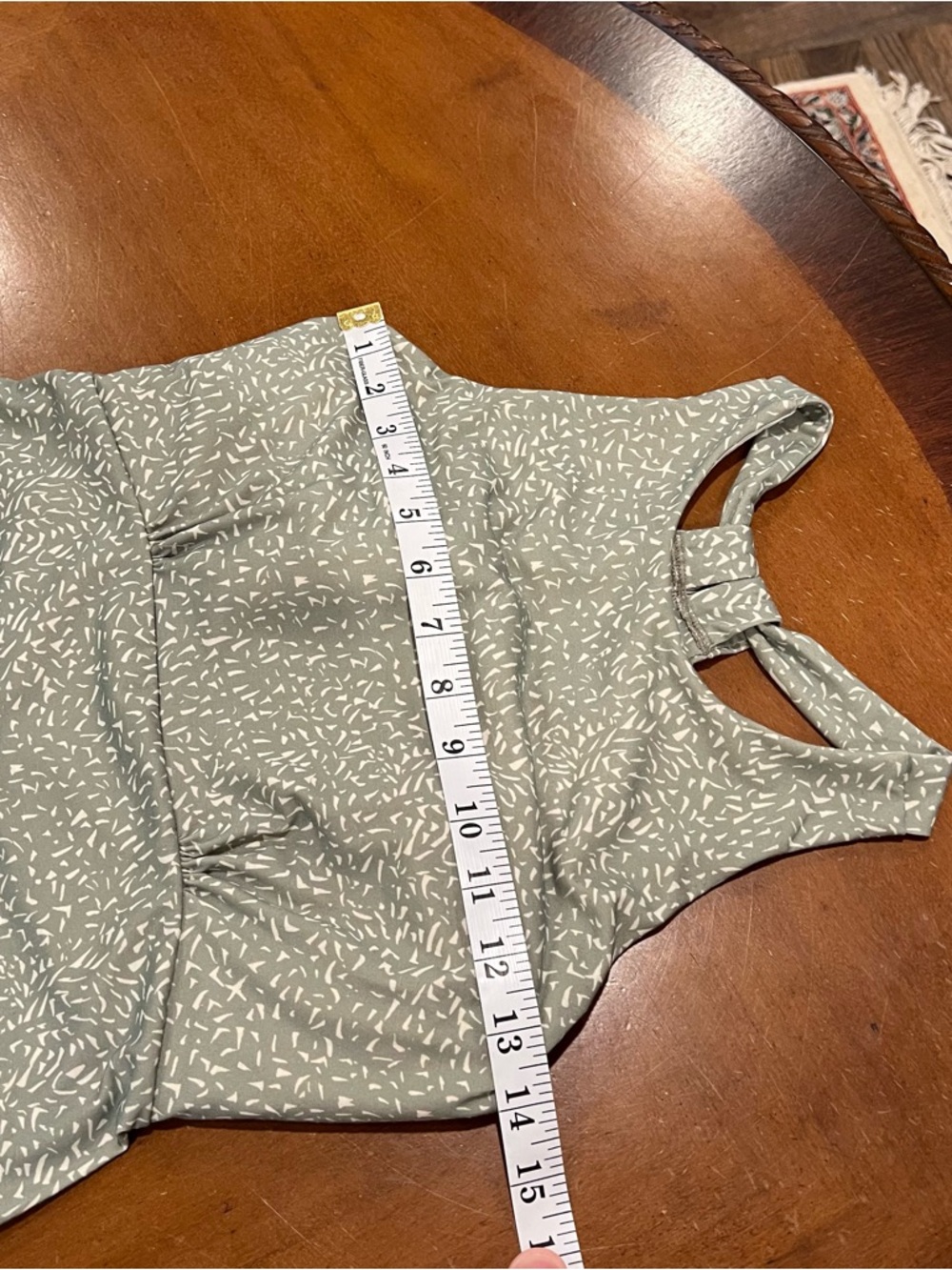 Prana Women's Jewel Lake Summer Dress Green Juniper Sharkstooth Small Strappy - Picture 13 of 16